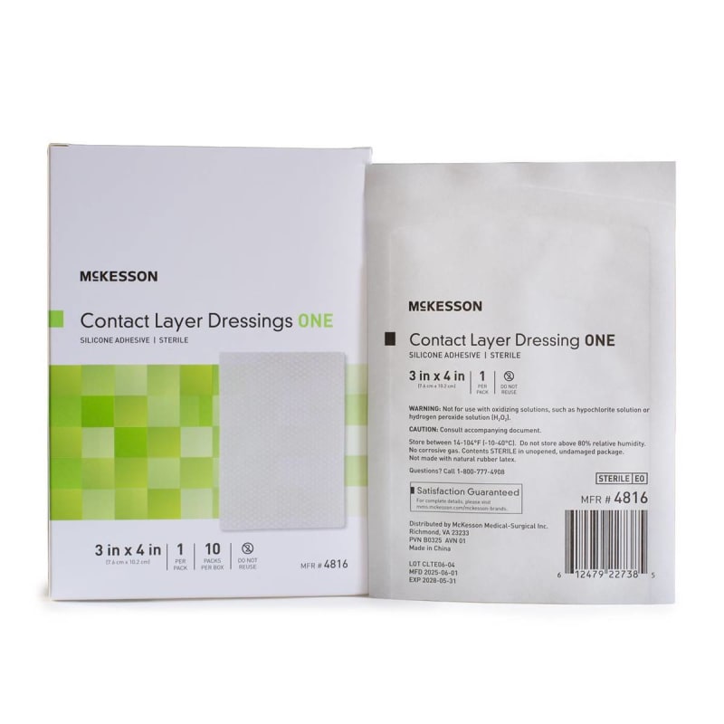 Cardinal Wound Contact Layer Dressing Cardinal Healthâ„¢ 8 X 12 Inch Sterile