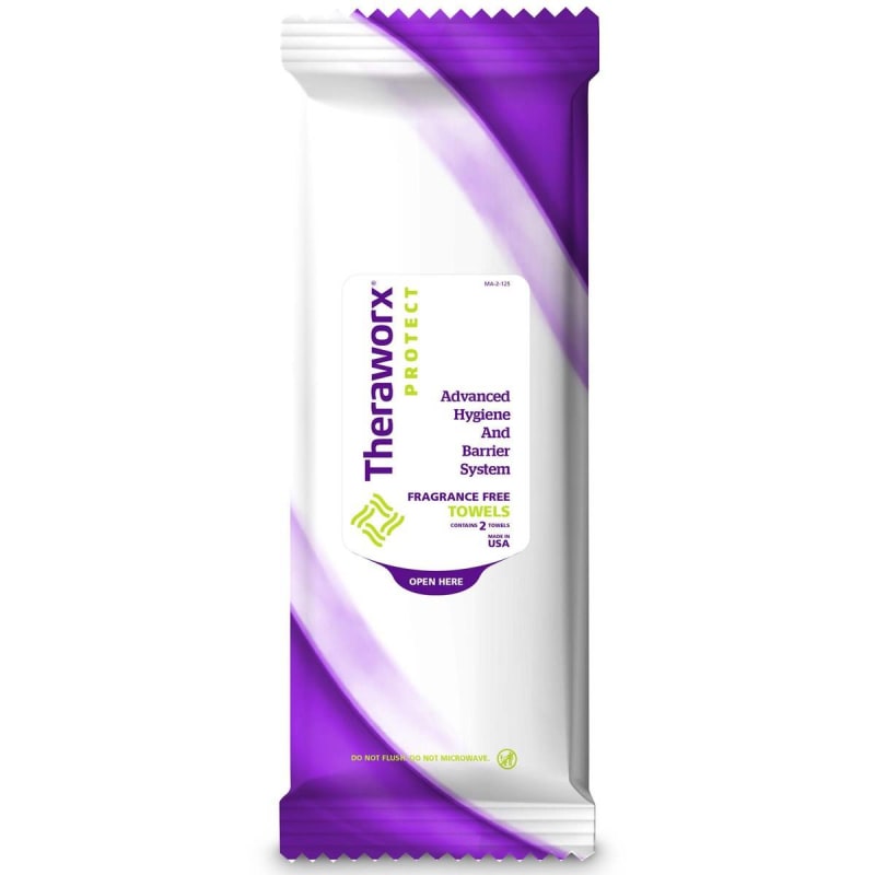 Avadim TheraworxÂ® Unscented Bath Wipe, 2 Count