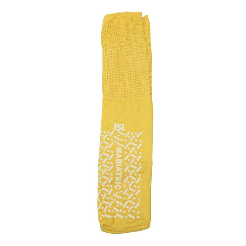 LSL Industries Slipper Socks Unisex Adult Bariatric Double Tread Single Patient Use Yellow