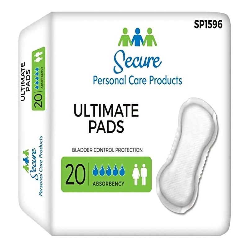 Secure Personal Care Products TotalDry™ Ultimate Absorbency Bladder Control Pad, 16½-Inch Length Secure Personal Care Products TotalDry™ Ultimate Absorbency Bladder Control Pad, 16½-Inch Length