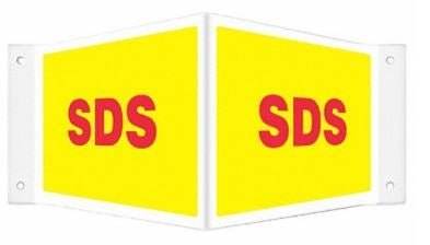Health Care Logistics Wall Sign Hazardous HCL SDS Sign
