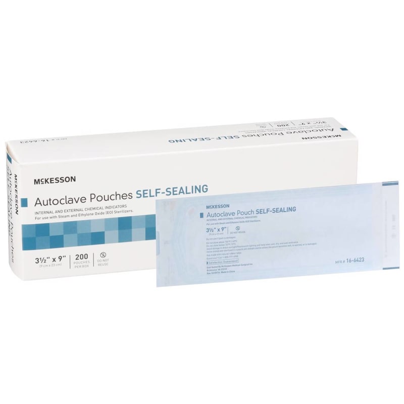 Healthmark Industries SterikingÂ® Sterilization Pouch, 10 x 15 Inch, for EO, Gas, Steam Sterilization