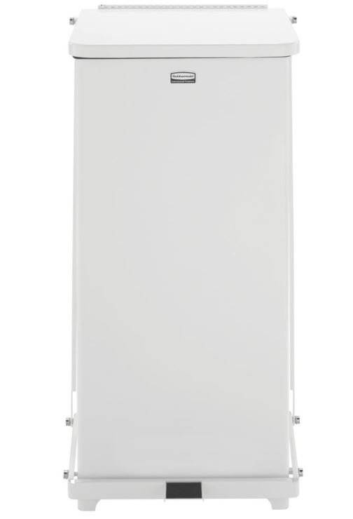 RJ Schinner Co Trash Can Rubbermaid® Defenders® 96 Quart / 24 gal. White Steel Square RJ Schinner Co Trash Can Rubbermaid® Defenders® 96 Quart / 24 gal. White Steel Square