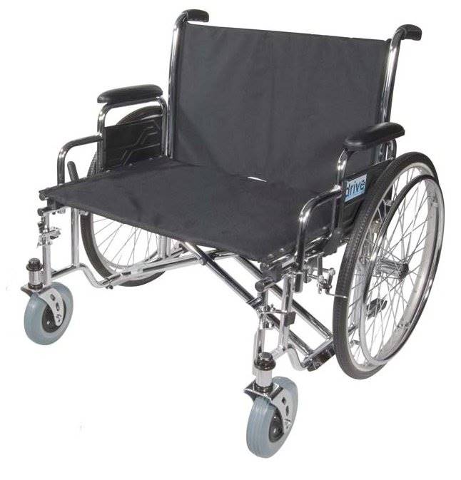 Drive DeVilbiss Healthcare driveâ„¢ Sentra EC HD Extra-Extra-Wide Bariatric Wheelchair, 26 Inch Seat Width