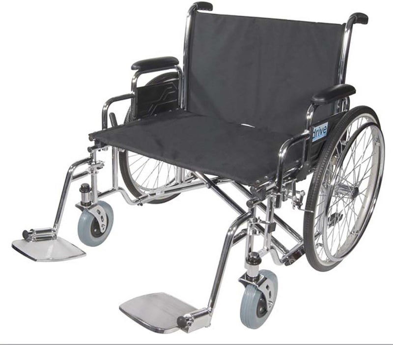 Drive DeVilbiss Healthcare driveâ„¢ Sentra EC Extra Wide Bariatric Wheelchair, 30 Inch Seat Width