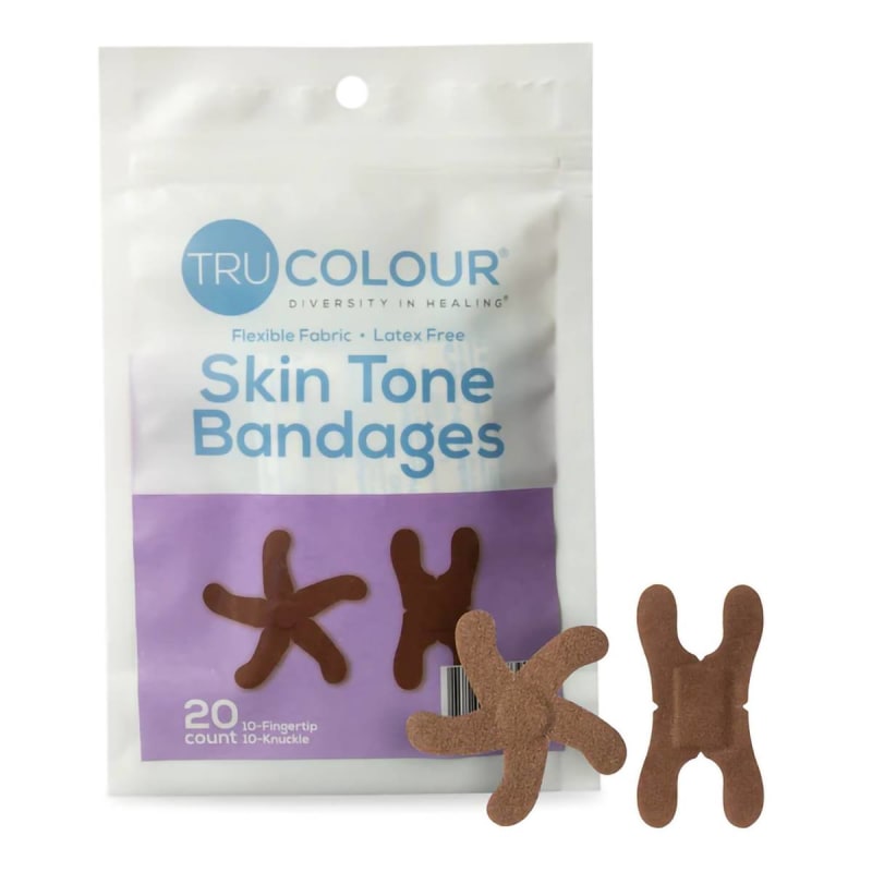 Tru-Colour Products LLC TruColourÂ® Dark Brown Adhesive Strip, Knuckle / Fingertip