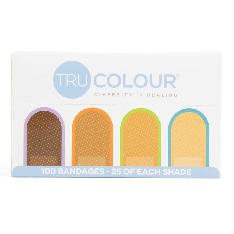 Tru-Colour Products LLC TruColourÂ® Beige / Olive / Brown / Dark Brown Adhesive Strip, 1 x 3 Inch