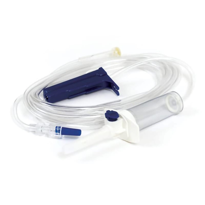 TrueCare Biomedix Primary IV Administration Set TrueCareâ„¢ Gravity 1 Port 20 Drops / mL Drip Rate 15 Micron Filter 92 Inch Tubing Solution Without Flow Regulator TrueCare Biomedix Primary IV Administration Set TrueCareâ„¢ Gravity 1 Port 20 Drops / mL Drip Rate 15 Micron Filter 92 Inch Tubing Solution Without Flow Regulator