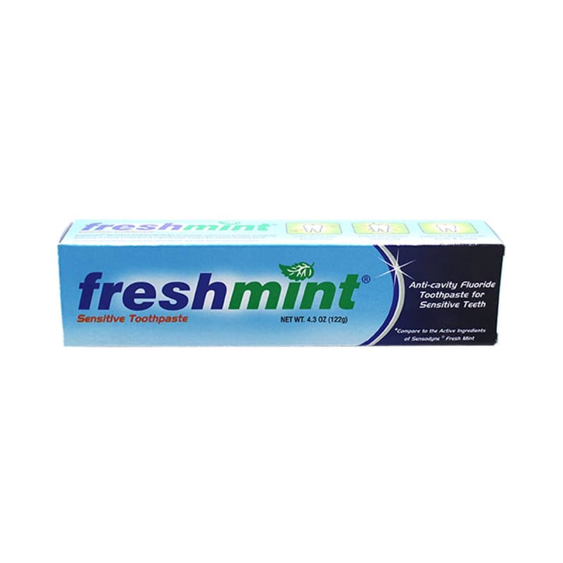 New World Imports Freshmint® Toothpaste Mint Flavor for Those with Sensitive Teeth, 4.3-ounce Tube New World Imports Freshmint® Toothpaste Mint Flavor for Those with Sensitive Teeth, 4.3-ounce Tube