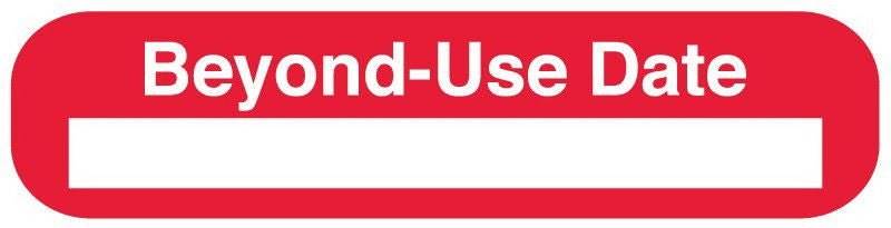 United Ad Label Pre-Printed Label UALâ„¢ Auxiliary Label Red Paper BEYOND USE DATE White Quality Control Label 3/8 X 1-5/8 Inch United Ad Label Pre-Printed Label UALâ„¢ Auxiliary Label Red Paper BEYOND USE DATE White Quality Control Label 3/8 X 1-5/8 Inch