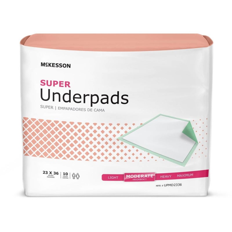 McKesson Super Moderate Absorbency Underpad, 23 x 36 Inch McKesson Super Moderate Absorbency Underpad, 23 x 36 Inch
