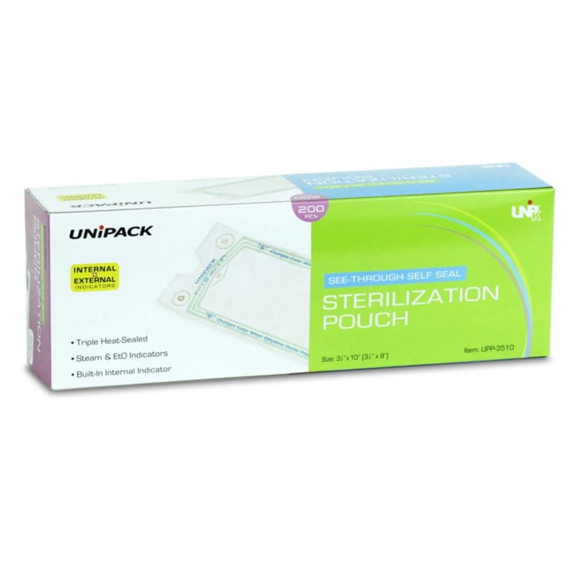 Dukal Sterilization Pouch UniPack Ethylene Oxide (EO) Gas / Steam 10 X 15 Inch Self Seal Paper / Film Dukal Sterilization Pouch UniPack Ethylene Oxide (EO) Gas / Steam 10 X 15 Inch Self Seal Paper / Film