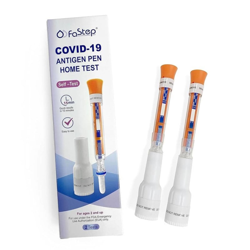 2San LLC Respiratory Test Kit FaStepÂ® COVID-19 Antigen Pen Test 1 Test per Kit (144 Kits per Case)