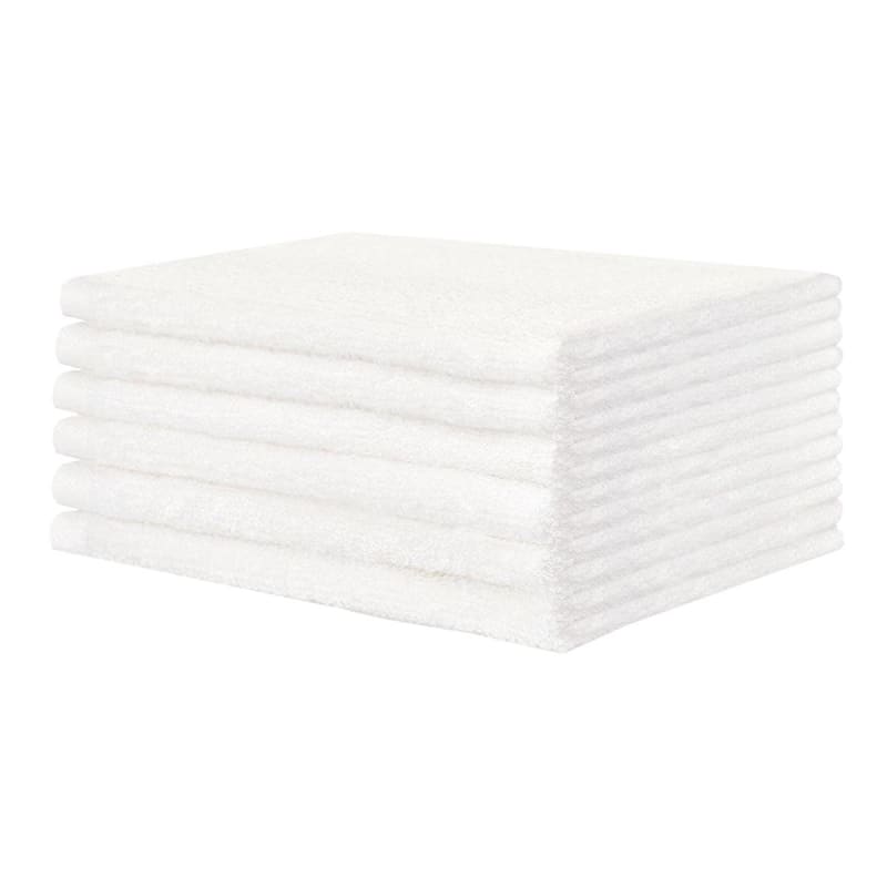 Lew Jan Textile Premium White Washcloth, 12 x 12Â¾ Inch