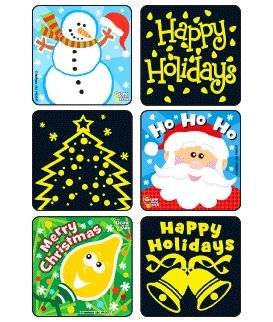 Medibadge Sticker Kids Love Stickers® 75 per Box Merry Christmas Glow-In-The-Dark , Assorted 2-1/2 X 2-1/2 Inch Medibadge Sticker Kids Love Stickers® 75 per Box Merry Christmas Glow-In-The-Dark , Assorted 2-1/2 X 2-1/2 Inch