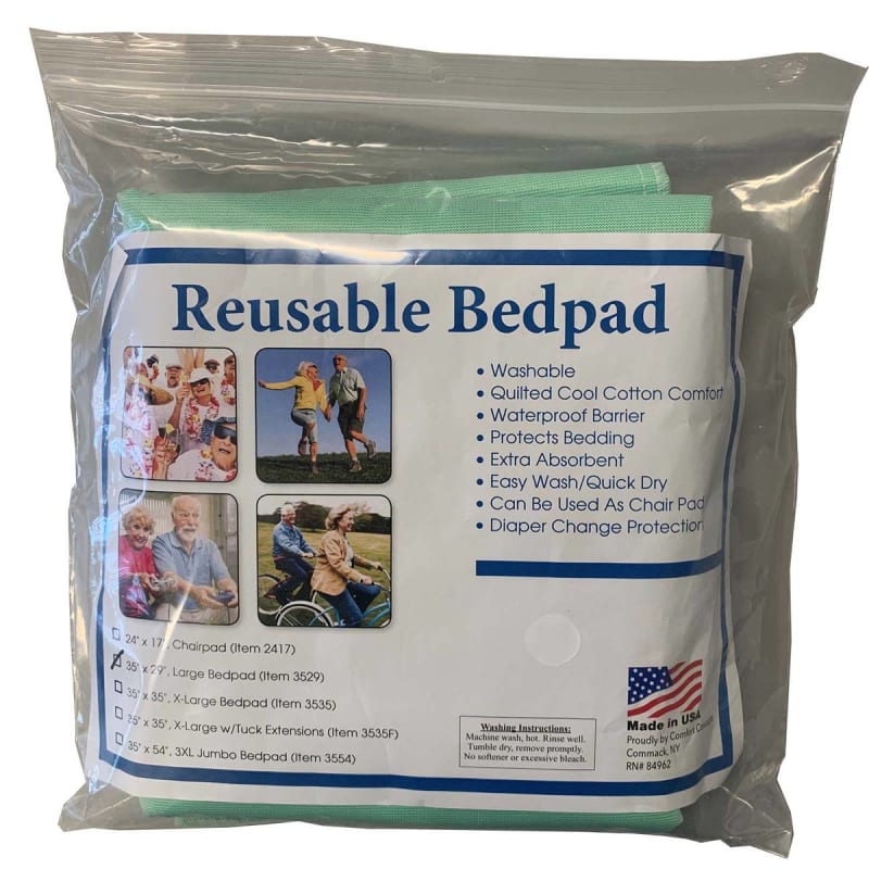 Comfort Concepts Reusable Underpad 35 X 54 Inch Polyester / Rayon Heavy Absorbency Comfort Concepts Reusable Underpad 35 X 54 Inch Polyester / Rayon Heavy Absorbency