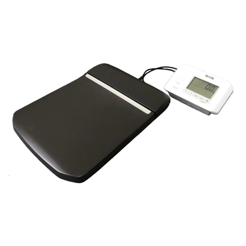 Floor Scale with Remote Indicator TanitaÂ® Digital Display 660 lbs. / 300 kg Capacity Black / White AC Adapter / Battery Operated