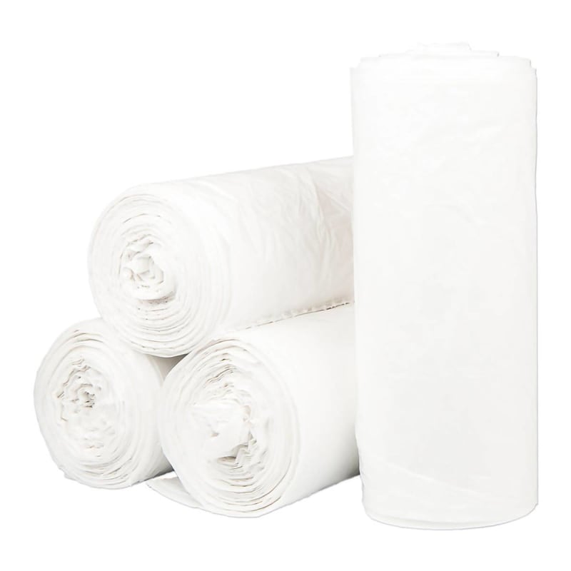 McKesson Extra Heavy Duty Trash Can Liner, White, 60-gallon Capacity