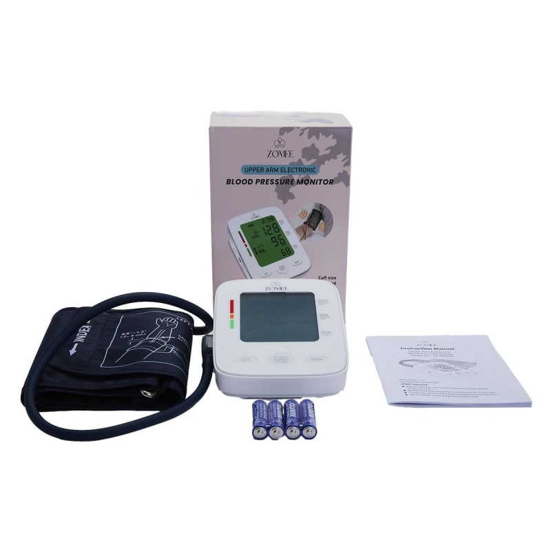 Zev Supplies Corp Home Automatic Digital Blood Pressure Monitor Zomee Extra Large Cuff Nylon Cuff 16.5 to 21 Inch Desk Model