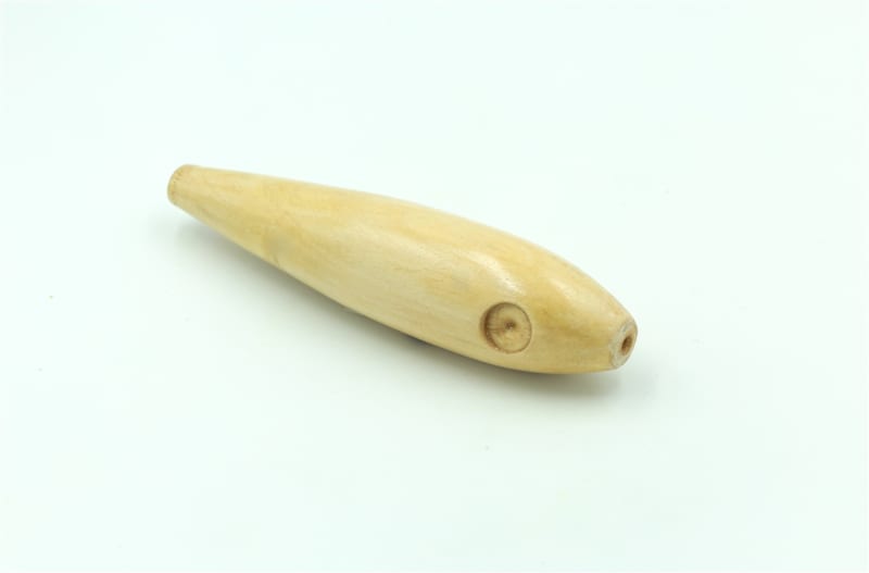 4.5" Cigar Wood Body | with Eye sockets & Screw Eyes Pre-drill holes