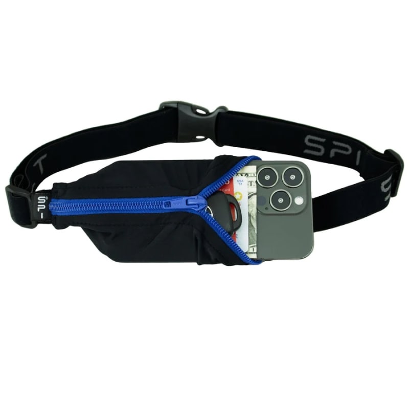 SPIbelt - Black with Blue Zipper