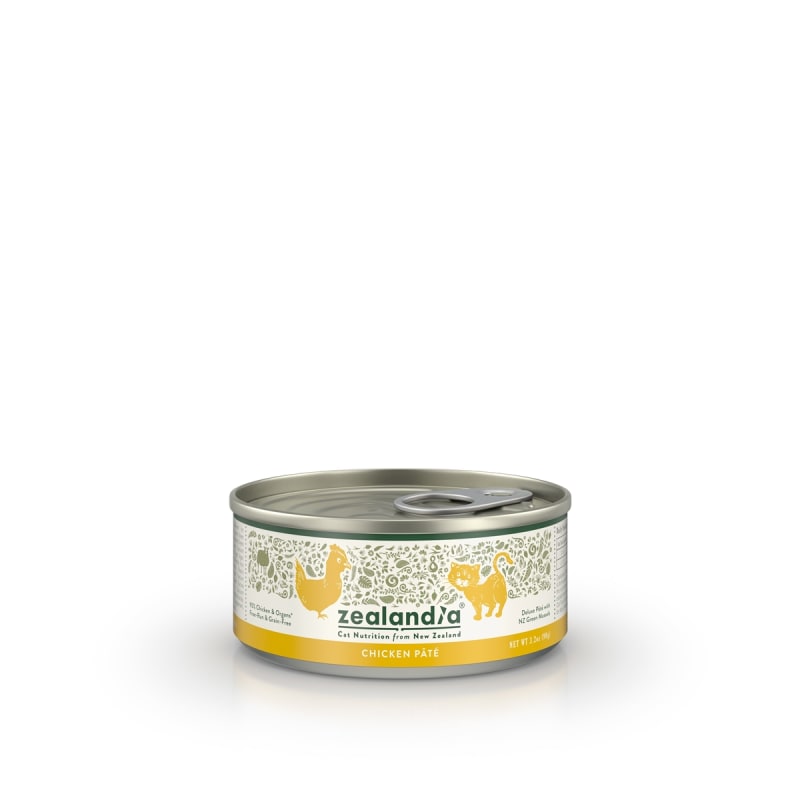 Zealandia Chicken Pâté Wet Cat Food- 24,3.2 oz cans
