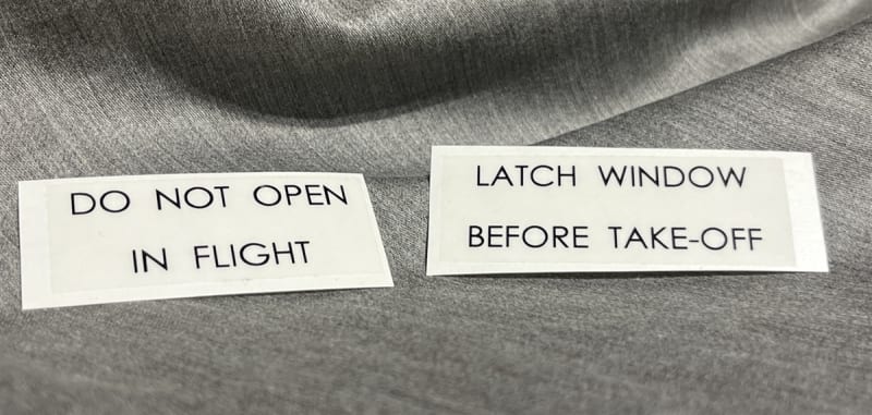 Passenger Window Decals