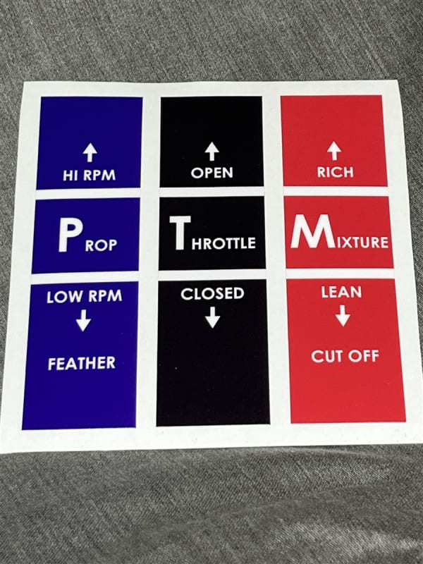 Baron Control Quadrant Decal - Set