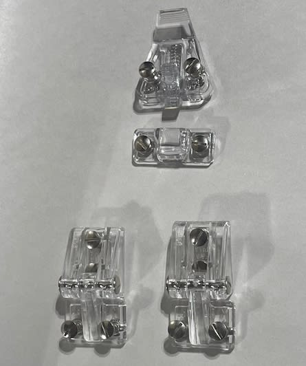 Frameless Window Hinges & Latch