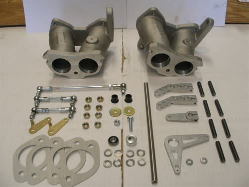 photo of Intake Manifold & Linkage for Triumph TR2 TR3 TR4 99003.809 from Pierce Manifolds photo of Intake Manifold & Linkage for Triumph TR2 TR3 TR4 99003.809 from Pierce Manifolds