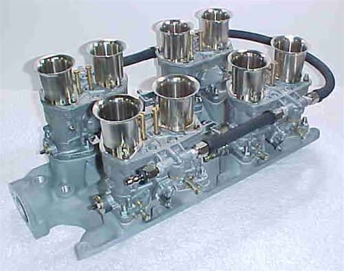 photo of Ford Small Block 44 IDF Weber Conversion K9116 from Pierce Manifolds