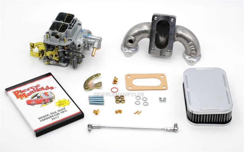 photo of MGTC MGTD Weber Carburetor Conversion P17-012 from Pierce Manifolds