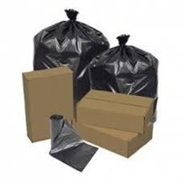 56 Gallon Trash Can Liner, 1.5mil micron, Black, Coreless 56 Gallon Trash Can Liner, 1.5mil micron, Black, Coreless