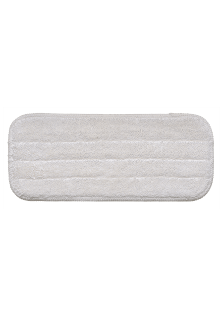 8" White Microfiber Pad