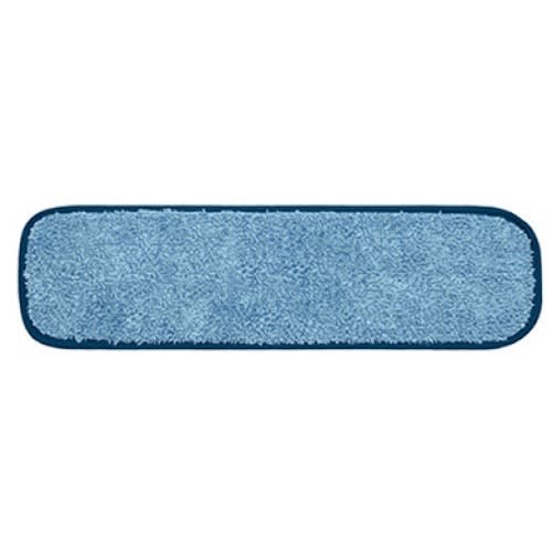 HD Microfiber Wet Mop Pad, 5" x 60", Blue Strip Velcro