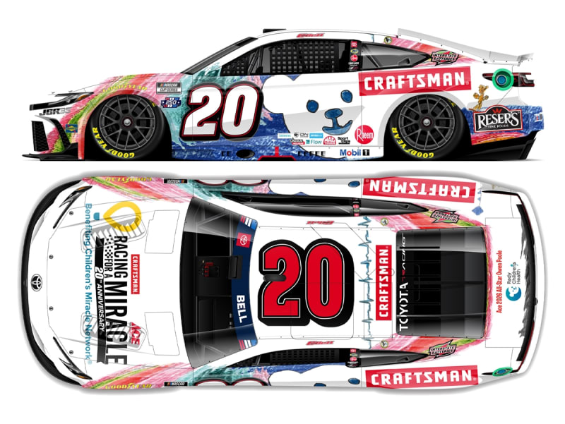 **Preorder** CHRISTOPHER BELL 2026 CRAFTSMAN RACING FOR A MIRACLE 1:24 ELITE DIECAST