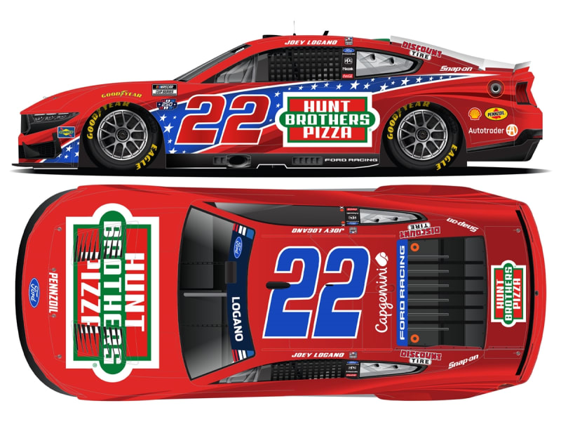 **Preorder** JOEY LOGANO 2026 HUNT BROTHERS PIZZA RED 1:24 ARC DIECAST