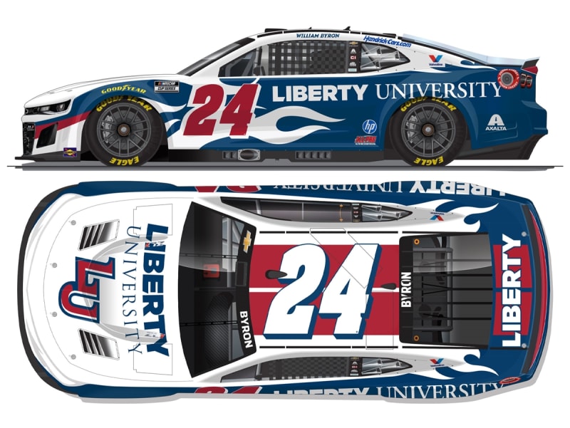 **Preorder** WILLIAM BYRON 2026 LIBERTY UNIVERSTIY 1:24 COLOR CHROME ARC DIECAST