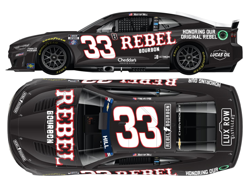 **Preorder**AUSTIN HILL 2026 REBEL BOURBON TRIBUTE TO KB 1:24 COLOR CHROME ARC DIECAST
