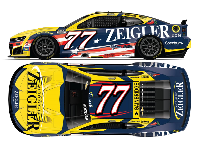**Preorder** CARSON HOCEVAR 2026 ZEIGLER PATRIOTIC 1:24 COLOR CHROME ARC DIECAST
