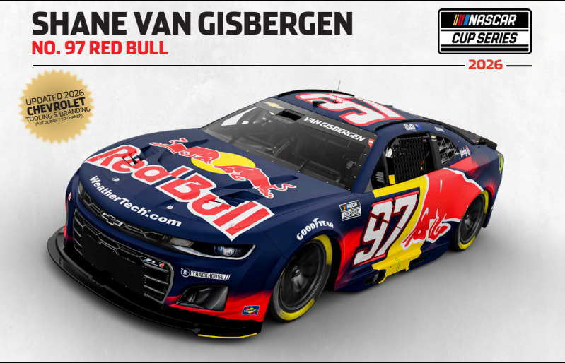 **Preorder** Autographed SHANE VAN GISBERGEN 2026 RED BULL 1:24 AUTOGRAPH ARC DIECAST