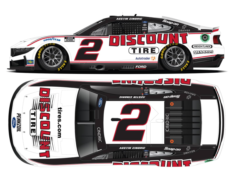 AUSTIN CINDRIC 2025 DISCOUNT TIRE 1:64 DIECAST