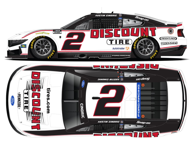 **Preorder** AUSTIN CINDRIC 2026 DISCOUNT TIRE 1:24 ARC  DIECAST