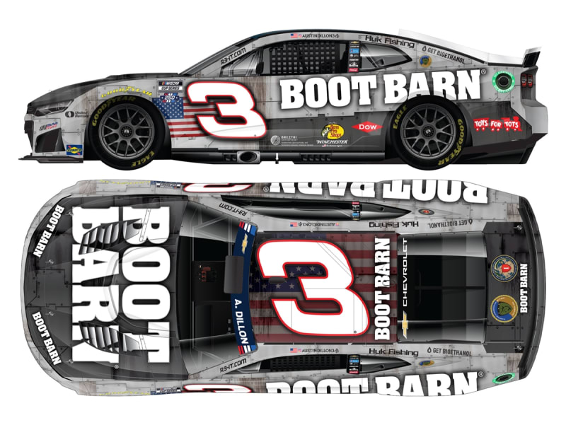 **Preorder** AUSTIN DILLON 2026 BOOT BARN PATRIOTIC 1:24 ELITE DIECAST