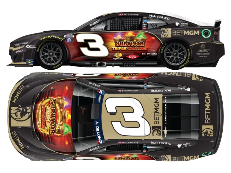 **Preorder** AUSTIN DILLON 2026 BETMGM SURVIVOR TRIPLE CHALLENGE 1:24 ARC DIECAST