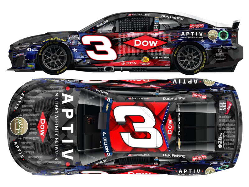 **Preorder** AUSTIN DILLON 2026 DOW SALUTES TO VETERANS 1:64 ARC DIECAST