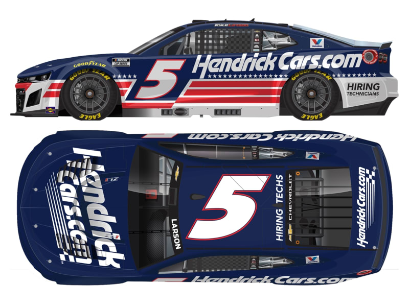**Preorder** KYLE LARSON 2026 HENDRICKCARS.COM PATRIOTIC 1:24 ARC DIECAST