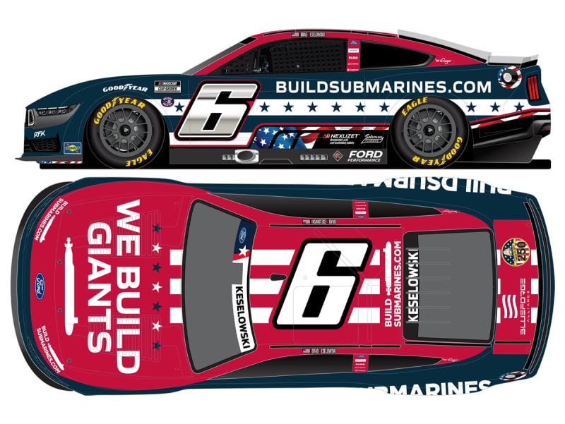 BRAD KESELOWSKI 2025 BUILDSUBMARINES.COM SALUTES  1:24 ELITE DIECAST