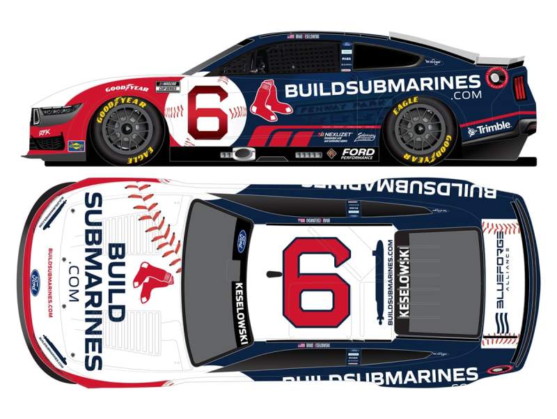 **Preorder** BRAD KESELOWSKI 2025 BUILDSUBMARINES.COM/RED SOX 1:24 ARC DIECAST