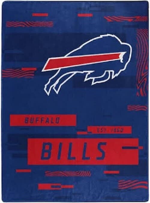 BUFFALO BILLS 60"x80" DIGITIZE DESIGN PLUSH BLANKET